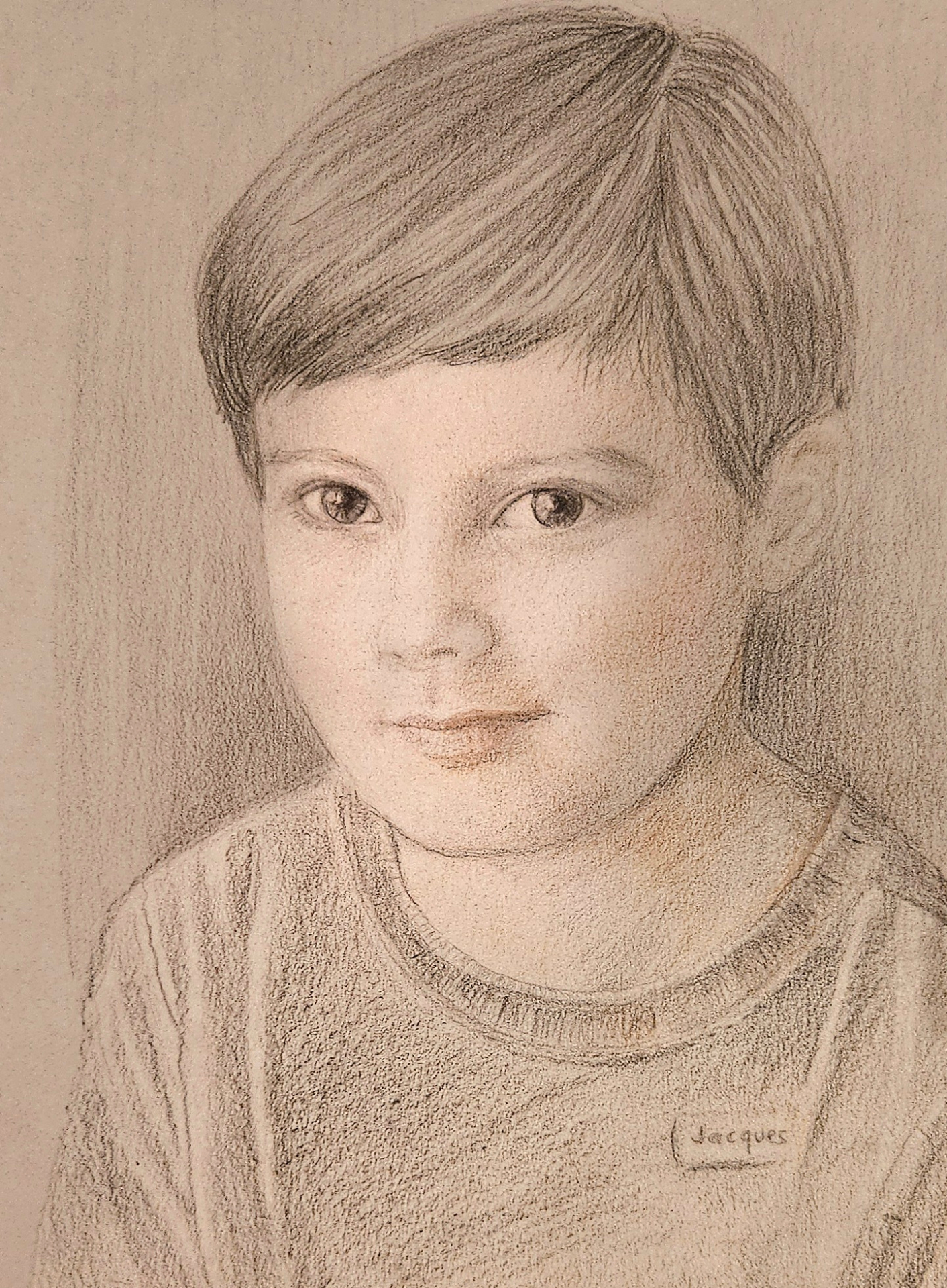 Jacques — graphite pencil and charcoal portrait
